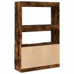 vidaXL Dulap înalt, stejar fumuriu, 92x33x140 cm, lemn prelucrat vidaXL Dulap înalt, stejar fumuriu, 92x33x140 cm, lemn prelucrat
