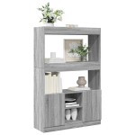 vidaXL Dulap înalt, gri sonoma, 92x33x140 cm, lemn prelucrat vidaXL Dulap înalt, gri sonoma, 92x33x140 cm, lemn prelucrat