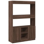 vidaXL Dulap înalt, stejar maro, 92x33x140 cm, lemn prelucrat vidaXL Dulap înalt, stejar maro, 92x33x140 cm, lemn prelucrat