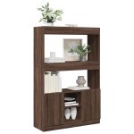 vidaXL Dulap înalt, stejar maro, 92x33x140 cm, lemn prelucrat vidaXL Dulap înalt, stejar maro, 92x33x140 cm, lemn prelucrat