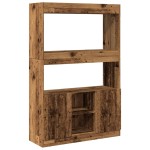 vidaXL Dulap înalt, lemn vechi, 92x33x140 cm, lemn prelucrat vidaXL Dulap înalt, lemn vechi, 92x33x140 cm, lemn prelucrat