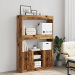 vidaXL Dulap înalt, lemn vechi, 92x33x140 cm, lemn prelucrat vidaXL Dulap înalt, lemn vechi, 92x33x140 cm, lemn prelucrat