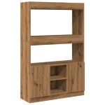 vidaXL Dulap înalt, stejar artizanal,92x33x140 cm, lemn prelucrat vidaXL Dulap înalt, stejar artizanal,92x33x140 cm, lemn prelucrat