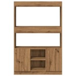 vidaXL Dulap înalt, stejar artizanal,92x33x140 cm, lemn prelucrat vidaXL Dulap înalt, stejar artizanal,92x33x140 cm, lemn prelucrat