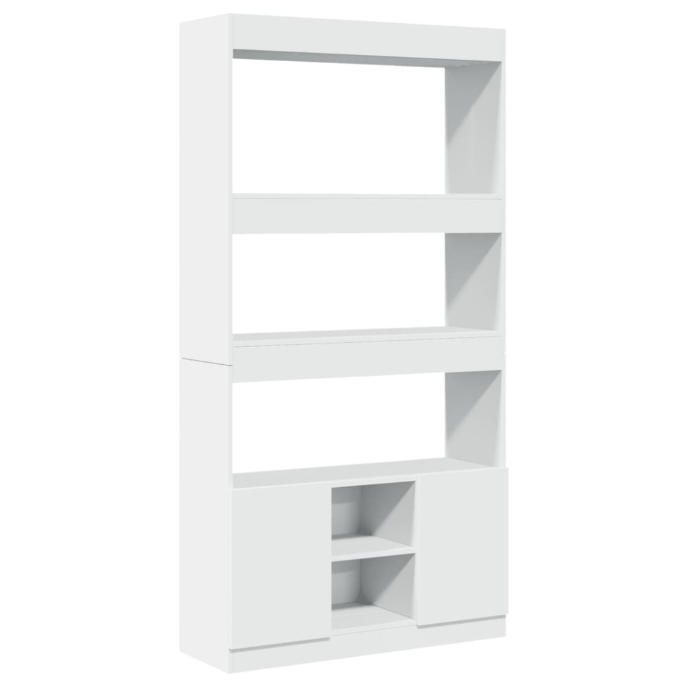 vidaXL Dulap înalt, alb, 92x33x180 cm, lemn prelucrat