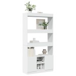 vidaXL Dulap înalt, alb, 92x33x180 cm, lemn prelucrat vidaXL Dulap înalt, alb, 92x33x180 cm, lemn prelucrat