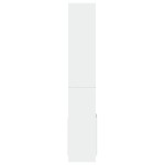 vidaXL Dulap înalt, alb, 92x33x180 cm, lemn prelucrat vidaXL Dulap înalt, alb, 92x33x180 cm, lemn prelucrat