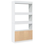 vidaXL Dulap înalt, alb, 92x33x180 cm, lemn prelucrat vidaXL Dulap înalt, alb, 92x33x180 cm, lemn prelucrat