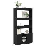 vidaXL Dulap înalt, negru, 92x33x180 cm, lemn prelucrat vidaXL Dulap înalt, negru, 92x33x180 cm, lemn prelucrat