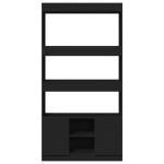 vidaXL Dulap înalt, negru, 92x33x180 cm, lemn prelucrat vidaXL Dulap înalt, negru, 92x33x180 cm, lemn prelucrat