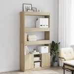 vidaXL Dulap înalt, stejar sonoma, 92x33x180 cm, lemn prelucrat vidaXL Dulap înalt, stejar sonoma, 92x33x180 cm, lemn prelucrat
