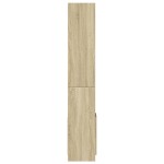 vidaXL Dulap înalt, stejar sonoma, 92x33x180 cm, lemn prelucrat vidaXL Dulap înalt, stejar sonoma, 92x33x180 cm, lemn prelucrat