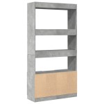 vidaXL Dulap înalt, gri beton, 92x33x180 cm, lemn prelucrat vidaXL Dulap înalt, gri beton, 92x33x180 cm, lemn prelucrat