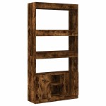 vidaXL Dulap înalt, stejar fumuriu, 92x33x180 cm, lemn prelucrat vidaXL Dulap înalt, stejar fumuriu, 92x33x180 cm, lemn prelucrat