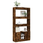 vidaXL Dulap înalt, stejar fumuriu, 92x33x180 cm, lemn prelucrat vidaXL Dulap înalt, stejar fumuriu, 92x33x180 cm, lemn prelucrat