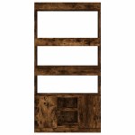 vidaXL Dulap înalt, stejar fumuriu, 92x33x180 cm, lemn prelucrat vidaXL Dulap înalt, stejar fumuriu, 92x33x180 cm, lemn prelucrat