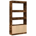 vidaXL Dulap înalt, stejar fumuriu, 92x33x180 cm, lemn prelucrat vidaXL Dulap înalt, stejar fumuriu, 92x33x180 cm, lemn prelucrat