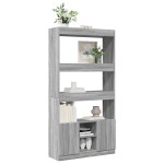 vidaXL Dulap înalt, gri sonoma, 92x33x180 cm, lemn prelucrat vidaXL Dulap înalt, gri sonoma, 92x33x180 cm, lemn prelucrat