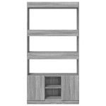 vidaXL Dulap înalt, gri sonoma, 92x33x180 cm, lemn prelucrat vidaXL Dulap înalt, gri sonoma, 92x33x180 cm, lemn prelucrat