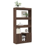 vidaXL Dulap înalt, stejar maro, 92x33x180 cm, lemn prelucrat vidaXL Dulap înalt, stejar maro, 92x33x180 cm, lemn prelucrat
