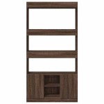 vidaXL Dulap înalt, stejar maro, 92x33x180 cm, lemn prelucrat vidaXL Dulap înalt, stejar maro, 92x33x180 cm, lemn prelucrat