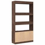 vidaXL Dulap înalt, stejar maro, 92x33x180 cm, lemn prelucrat vidaXL Dulap înalt, stejar maro, 92x33x180 cm, lemn prelucrat