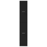 vidaXL Dulap de farmacie, negru, 30x41x174,5 cm, lemn prelucrat