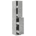vidaXL Dulap de farmacie, gri beton, 30x41x174,5 cm, lemn prelucrat vidaXL Dulap de farmacie, gri beton, 30x41x174,5 cm, lemn prelucrat