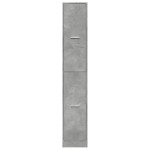 vidaXL Dulap de farmacie, gri beton, 30x41x174,5 cm, lemn prelucrat vidaXL Dulap de farmacie, gri beton, 30x41x174,5 cm, lemn prelucrat