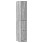 vidaXL Dulap de farmacie, sonoma gri, 30x41x174,5 cm, lemn prelucrat