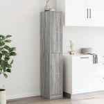 vidaXL Dulap de farmacie, sonoma gri, 30x41x174,5 cm, lemn prelucrat