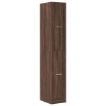vidaXL Dulap de farmacie, stejar maro, 30x41x174,5 cm, lemn prelucrat