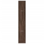 vidaXL Dulap de farmacie, stejar maro, 30x41x174,5 cm, lemn prelucrat