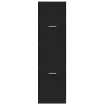 vidaXL Dulap de farmacie, negru, 40x41x144,5 cm, lemn prelucrat