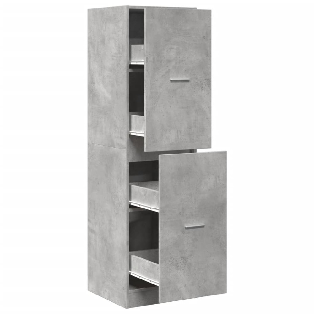 vidaXL Dulap de farmacie, gri beton, 40x41x144,5 cm, lemn prelucrat