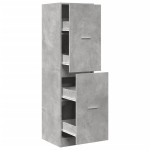 vidaXL Dulap de farmacie, gri beton, 40x41x144,5 cm, lemn prelucrat vidaXL Dulap de farmacie, gri beton, 40x41x144,5 cm, lemn prelucrat