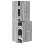 vidaXL Dulap de farmacie, sonoma gri, 40x41x144,5 cm, lemn prelucrat vidaXL Dulap de farmacie, sonoma gri, 40x41x144,5 cm, lemn prelucrat