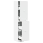 vidaXL Dulap de farmacie, alb, 40x41x174,5 cm, lemn prelucrat vidaXL Dulap de farmacie, alb, 40x41x174,5 cm, lemn prelucrat