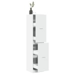 vidaXL Dulap de farmacie, alb, 40x41x174,5 cm, lemn prelucrat vidaXL Dulap de farmacie, alb, 40x41x174,5 cm, lemn prelucrat