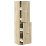 vidaXL Dulap de farmacie, stejar sonoma, 40x41x174,5 cm lemn prelucrat