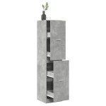 vidaXL Dulap de farmacie, gri beton, 40x41x174,5 cm, lemn prelucrat vidaXL Dulap de farmacie, gri beton, 40x41x174,5 cm, lemn prelucrat