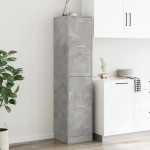 vidaXL Dulap de farmacie, gri beton, 40x41x174,5 cm, lemn prelucrat vidaXL Dulap de farmacie, gri beton, 40x41x174,5 cm, lemn prelucrat