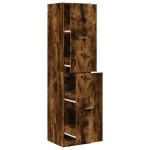 vidaXL Dulap de farmacie stejar fumuriu, 40x41x174,5cm, lemn prelucrat vidaXL Dulap de farmacie stejar fumuriu, 40x41x174,5cm, lemn prelucrat