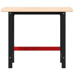 vidaXL Banc de lucru 100x60x83 cm lemn masiv stejar, dreptunghiular vidaXL Banc de lucru 100x60x83 cm lemn masiv stejar, dreptunghiular
