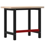 vidaXL Banc de lucru 100x60x83 cm lemn masiv stejar, dreptunghiular vidaXL Banc de lucru 100x60x83 cm lemn masiv stejar, dreptunghiular