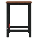 vidaXL Banc lucru maro 100x60x81,5 cm lemn masiv stejar dreptunghi