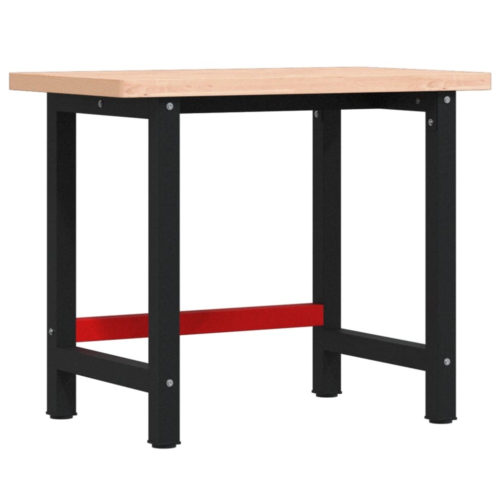 vidaXL Banc de lucru 100x60x83 cm lemn masiv fag, dreptunghiular