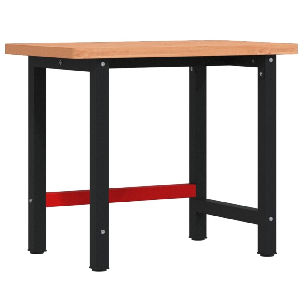 vidaXL Banc de lucru 100x60x83 cm lemn masiv fag, dreptunghiular