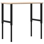 vidaXL Banc lucru 100x60x(71,5-98) cm lemn masiv stejar dreptunghiular