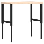 vidaXL Banc lucru 100x60x(73-99,5) cm lemn masiv stejar dreptunghiular vidaXL Banc lucru 100x60x(73-99,5) cm lemn masiv stejar dreptunghiular